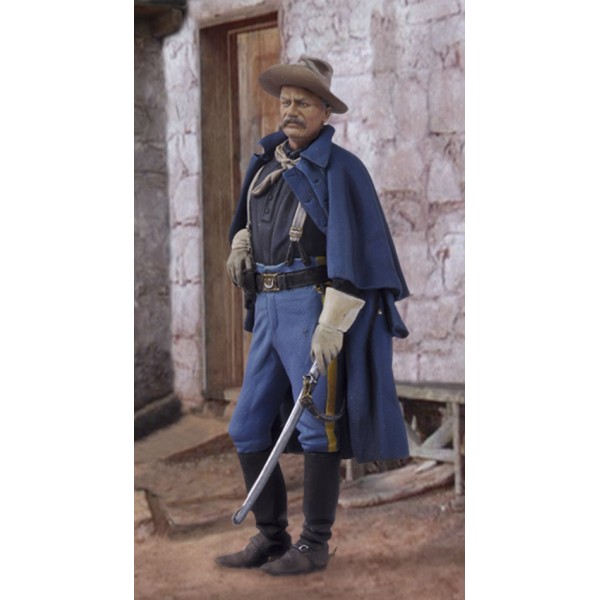 Andrea Miniatures 54mm figurine d'Officier de Cavalerie U.S 1876.