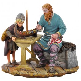 Andrea miniaturen,wikinger figuren 54mm.Zwei Generationen.