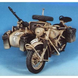 Andrea miniatures,figuren 90mm.BMW R75 Motorrad mit Beiwagen.