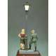 Andrea Miniatures 54mm Figurine de Soldat Allemand avec une... dame...