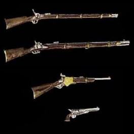 Andrea miniatures,54mm.Armes Guerre Civile U.S.