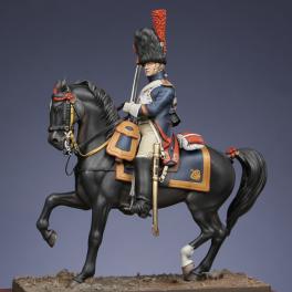 Metal Models,54mm,Mounted grenadiers of the Guard Sergeant figure kits.