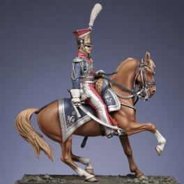 Metal Models,54mm,Mounted superior officer polish guard lancers 1810 figure kits.