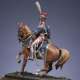 Metal Models,54mm,Mounted superior officer polish guard lancers 1810 figure kits.
