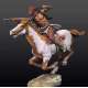 Andrea Miniatures 54mm. Figurine d'Apache à cheval à monter et à peindre.