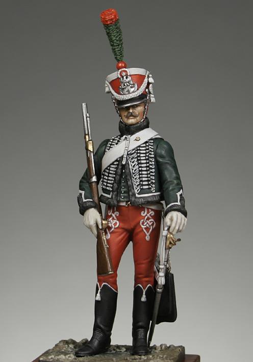 Figurine Soldat Empire Napoléon En Métal Peint - Cavalerie, échelle 1:32 (60mm) - Delprado, Occasion