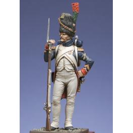 Armée de Napoléon-Métal Modèles 54mm, Sergent de chasseurs à pied de la garde impériale en 1806.