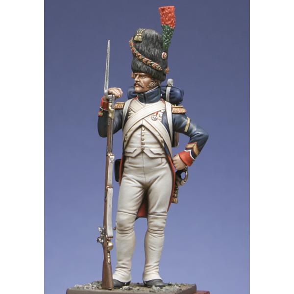 Metal Models,54mm,Sergeant of foot chasseurs of the Guard 1806 . Figure kits.