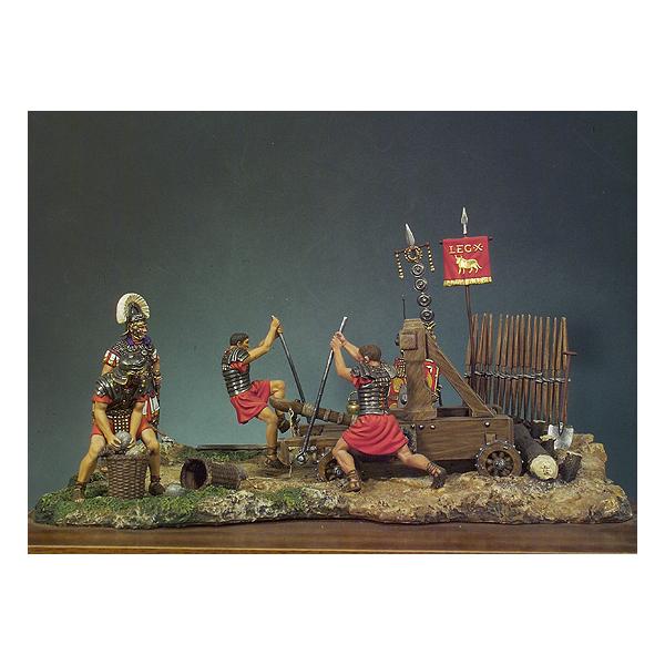Andrea miniatures,54mm.Catapulte Romaine.