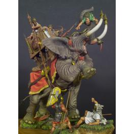 Andrea miniatures,54mm.ELéphant De Guerre Carthaginois,202Avent JC.