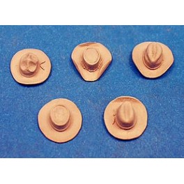 Andrea miniatures,54mm.Cowboy Hats for figure kits.
