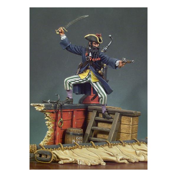 Andrea miniatures 90mm. Figurine de Barbe Noire le Pirate.