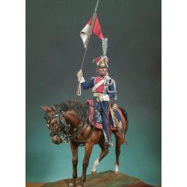 Figurine de Lancier Polonais de la Garde Impériale, Premier Empire 1809 Andrea Miniatures 90mm.