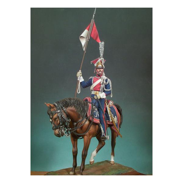 Figurine de Lancier Polonais de la Garde Impériale, Premier Empire 1809 Andrea Miniatures 90mm.