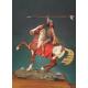 Figurine de Crasy Horse, chef Indien à cheval,1876. Andrea miniatures,90mm.