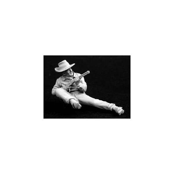 Andrea miniatures,54mm figur.Liegender Cowboy.