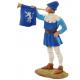 Figurine peinte de collection,trompette du moyen-age en 54mm Andrea Miniatures .