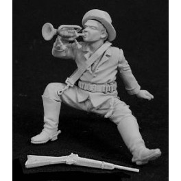 Andrea miniatures,54mm.Cavalerie U.S.Trompette.