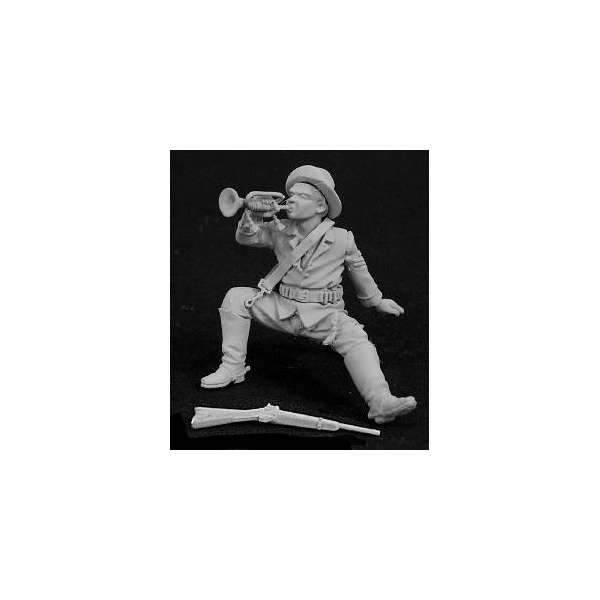 Andrea miniatures,54mm.U.S. Cavalry Trumpeter figure kits.
