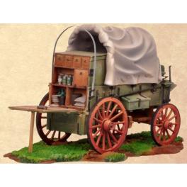 Figurine de collection Andrea Miniature,54mm,Chariot de cowboy,