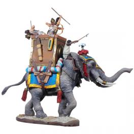 Andrea Miniatures Eléphant de guerre Carthaginois 54mm.