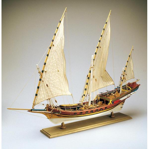 Accessoire maquette bateau : Canon avec chariot bois 30 mm - Amati
