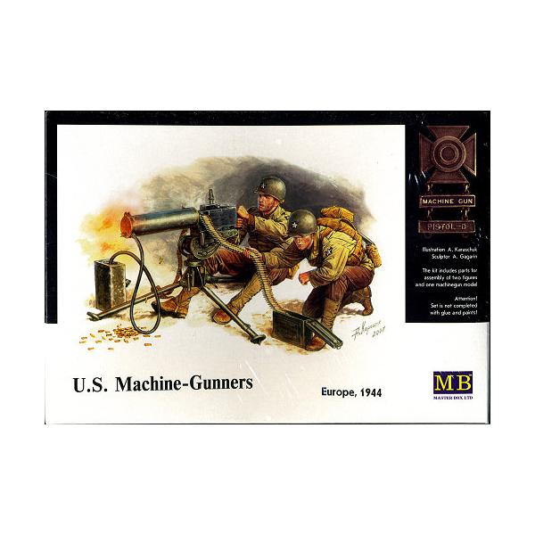 EQUIPE DE MITRAILLEUSE US BROWNING cal. 30 1944  Figurines 1/35e Master Box.