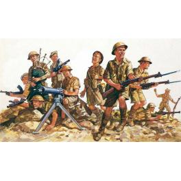 Figurines 1/76e.8em armée Britannique Afrique du Nord.Revell