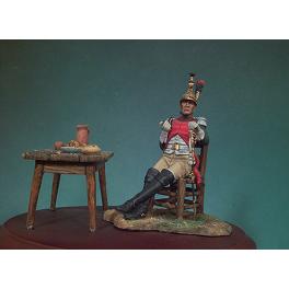 Figurine d' Officier de Dragon 1812 Andrea Miniatures 54mm.