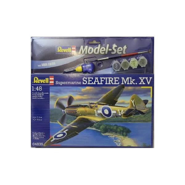 Maquette 1/48ème Supermarine Seafire avec peintures Revell.