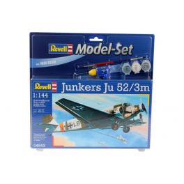 Maquette 1/144ème Junkers Ju52/3m avec peintures Revell.