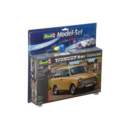 Maquette de Trabant avec peintures Revell 1/24ème.