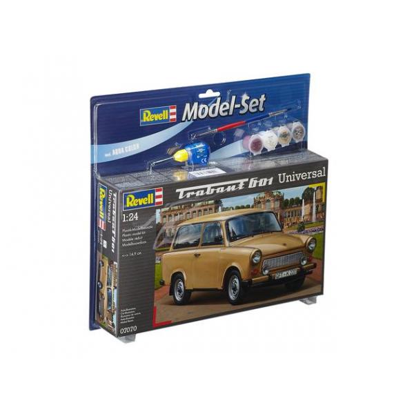 Maquette de Trabant avec peintures Revell 1/24ème.