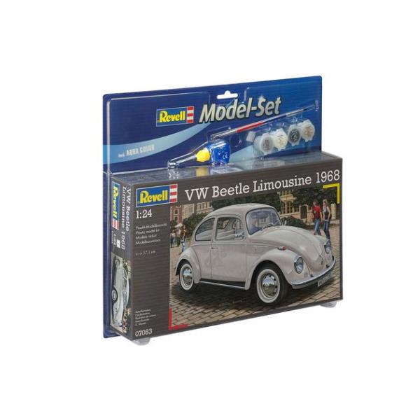 Maquette de Coccinelle Volkswagen avec peintures 24ème.