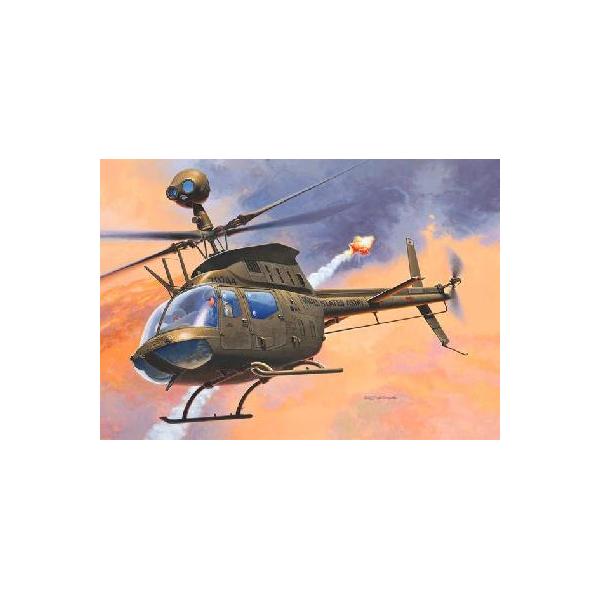  Maquette du BELL OH-58D "KIOWA"hélicoptère US au 1/72ème Revell.