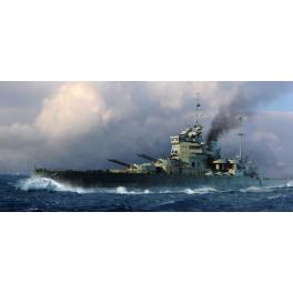 Maquette Cuirassé Britannique HMS Valiant au 1/700ème Trumpeter.