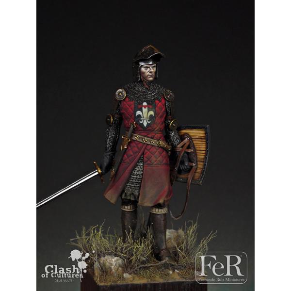 Figurine de chevalier 75mm résine FeR miniatures.