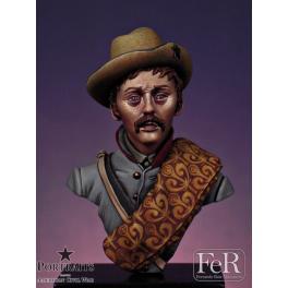 Bust 1/16 8th Texas Cavalry Terry’s Rangers FeR miniatures.