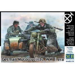 Figurine 1/35ème Master Box, motocycliste Allemand 1942/43.