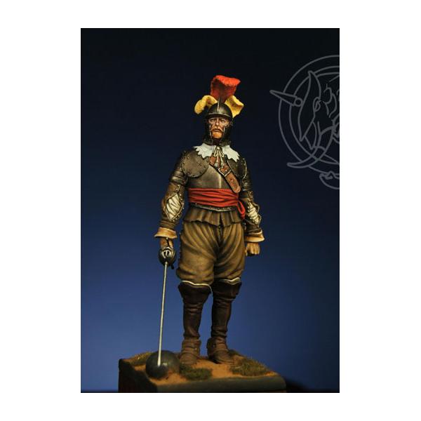 Figurine 75mm Romeo Models, Officier à la bataille Rocroi en 1643.