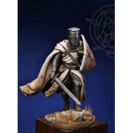 Figurine de chevalier Templier du XIIIème siècle 75mm Romeo Models.
