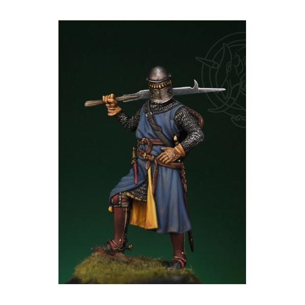 Figurine de chevalier médiéval 54mm Romeo Models.