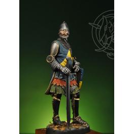 Figurine de Chevalier du XIVème Siècle en 75mm par Romeo Models.