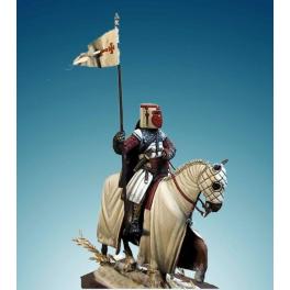 Soldiers 1:32.Medieval knight,Standard Bearer, metal toy soldiers