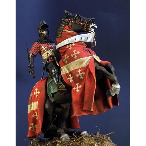 Figurine de chevalier médiéval 75 mm par Pegaso Models.
