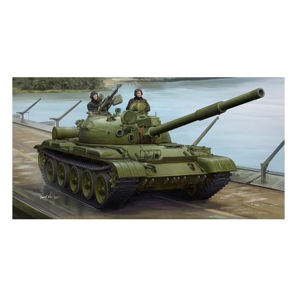 Maquette de T-62, char Soviétique au 1/35ème Trumpeter.