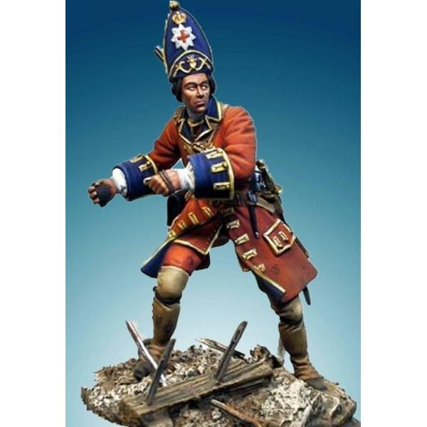 Soldiers 54mm.Grenadier Anglais,Coldstream,1704-1712.