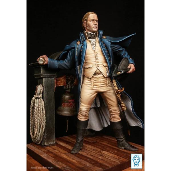 Capitaine de la Royal Navy en 1805 Figurine Alexandros Models 75mm.