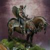 Figurine de guerrier Celte à cheval.75mm Pegaso.