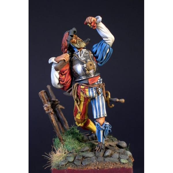 Masterclass-54mm,Landsknecht on the march figure kits.
